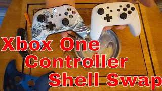 Xbox One Controller Model 1708 Shell Swap Out To The Great Wave off Kanagawa
