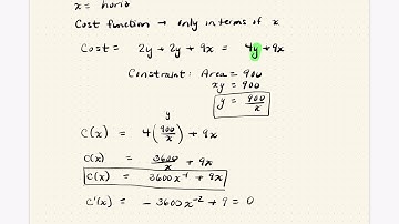 Optimization - Minimizing the Cost of a Fence