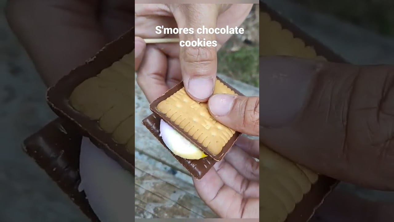 S'mores Marshmallow fluff chocolate cookies 