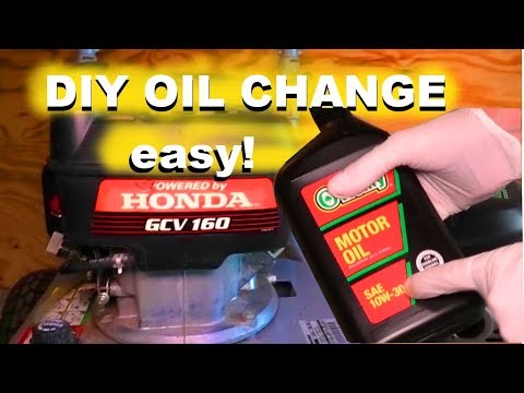 Video: Quanto olio metti in una Honda gcv160?