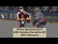 Simas Ignatavicius Highlights &amp; Analysis | 2026 NHL Draft Hockey Prospect Film Review