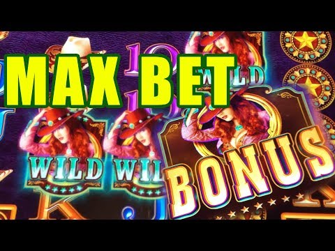 MAX BET BONUS - GOLDSLINGER - PROWLING PANTHER BIG WIN! - CASINO PLAY