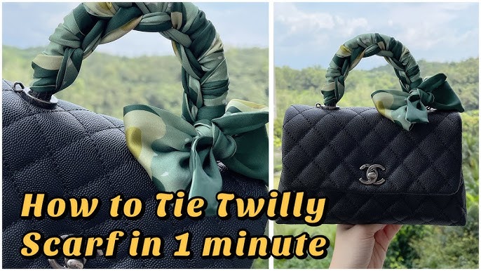 How to Tie a Scarf Around a Purse - PureWow