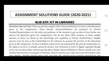 BLIE 229 Ignou Solved Assignment 2020-21