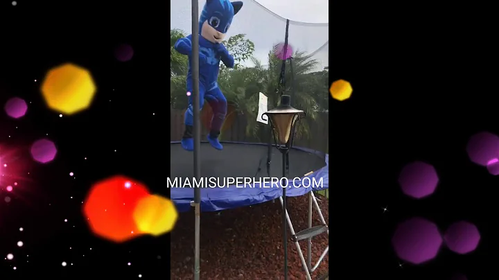 PJ Mask Jumping around fun times at Kids Birthday Party