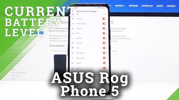 How to Activate Battery Percentage in Status Bar on ASUS ROG Phone 5 – Battery Info