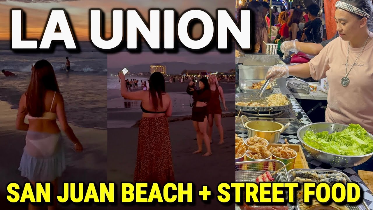 AMAZING NIGHT in LA UNION, PHILIPPINES 🇵🇭 San Juan Beach + Street Food Tour in San Fernando City!
