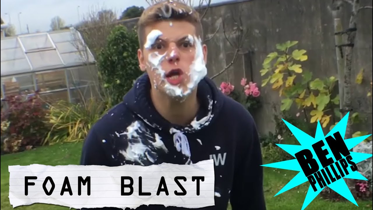 Ben Phillips Foam Blast IVE BROKEN MY BACK PRANK! YouTube