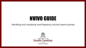 NVivo: Identifying and visualizing word frequency