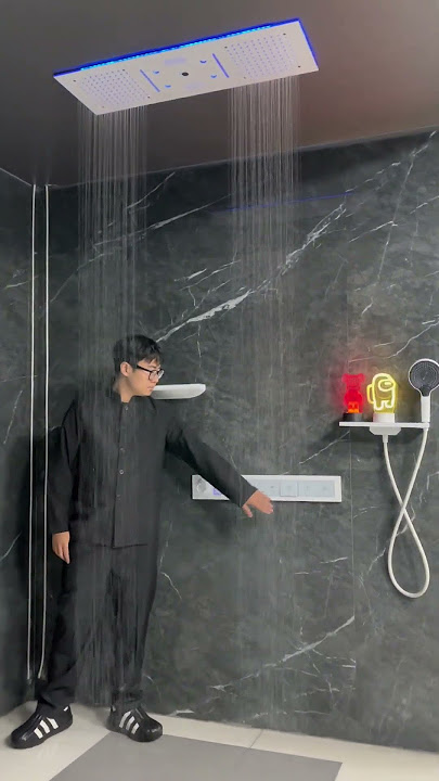 A shower that plays your soundtrack. 🎧🛁
