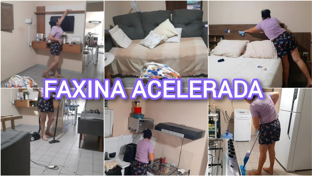 FAXINA ACELERADA NA CASA: Tudo limpinho, cheiroso e organizado 