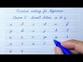 Cursive writing for beginners lesson 3  small letters a to z  cursive handwriting practice