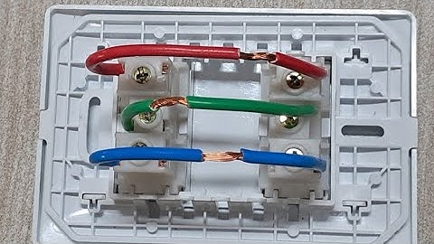 Como instalar tomada dupla corretamente.