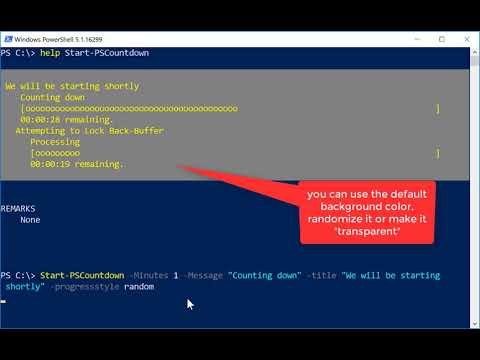 New A PowerShell Countdown Timer