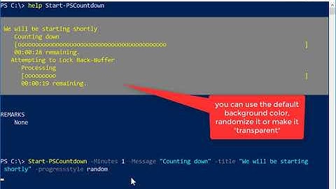 A PowerShell Countdown Timer