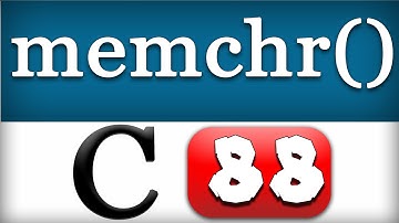 memchr Function in C Programming Language Video Tutorial