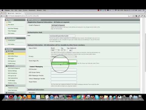 Forum Profile Tutorials For SEO Springfield Mo