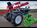 Fluid Filling Tires, Simple and Cheap (no pump required)
