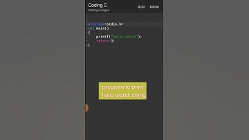 writing our first program in c language | hello world program