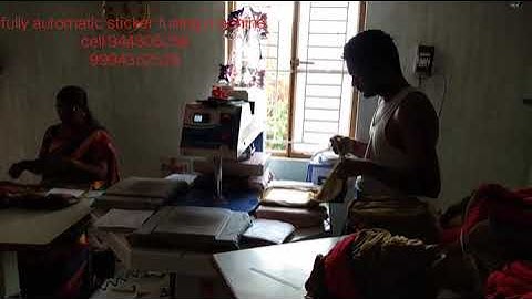 fully automatic sticker fusing machine