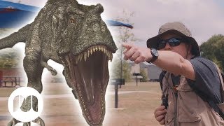 T-Rex Giant Life Size Dinosaur! | Jurassic Tv | Dinosaurs and Toys | T Rex Family Fun