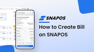 How to create a bill on the SNAPOS app | Experience the POS and Online Store in one app