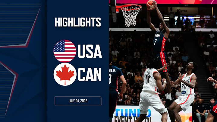 HIGHLIGHTS: USA vs Canada | 2025 FIBA U19 World Cup | July 4, 2025