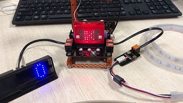 ELF Shield for micro:bit - Finger-guessing Game and LED Strip
