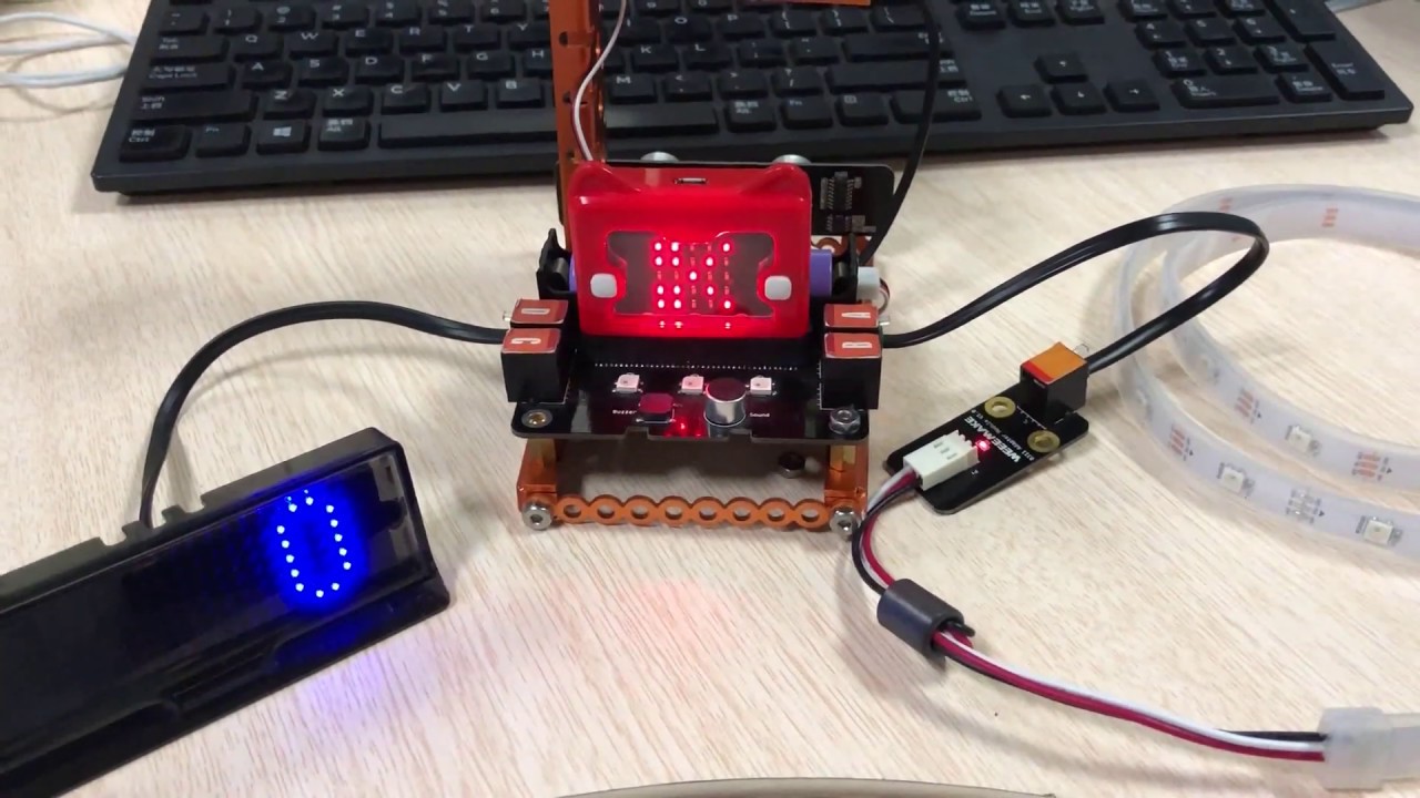 ELF Shield for micro:bit - Finger-guessing Game and LED Strip