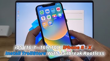 Installeer TrollStore met jailbreak, rootless iOS (16.7 - 16.7.10) | iPhone 8 - X