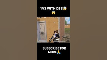 1V3 WITH DBS🤯😱| BGMI GAMEPLAY| #shorts #shortvideo #viralshorts