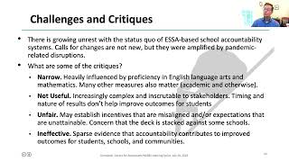 Using School Accountability Systems to Support School Improvement: Challenges