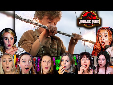 TOP "Tim Gets Electrocuted" Reactions! Jurassic Park (1993) Movie Reaction *First Time Watching*