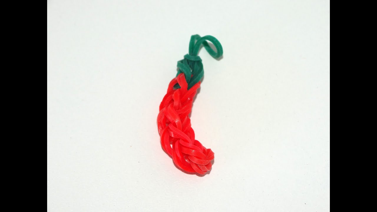 Passo a Passo - Pimenta de Elástico - Chaveiro sem tear