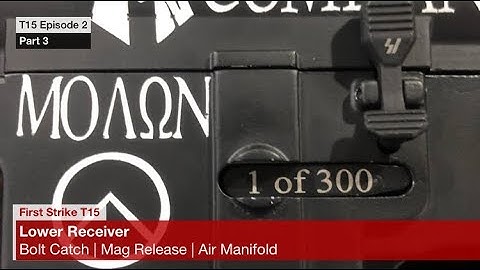 First Strike T15 Custom Bolt Catch, Mag Release