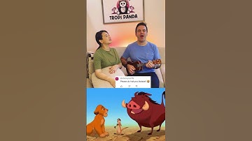 Thumbnail of Hakuna Matata - Lion King (Tropi Panda cover) #shorts #disney #cover #duet #cartoons #ukelele