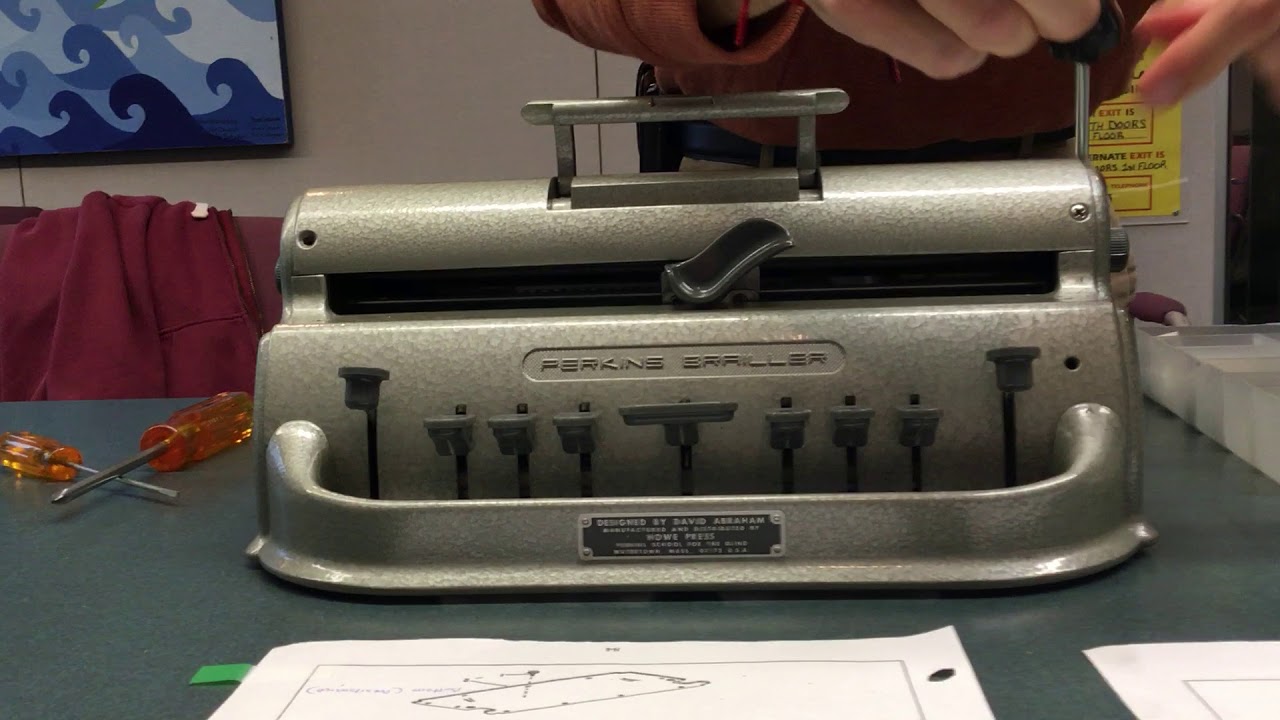 Perkins Brailler Repair and Maintenance 2 YouTube