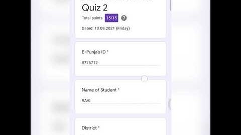 11th math PAS google quiz 2021 #PSEB 13 August 2021 | Paper with solution |  +1 PAS