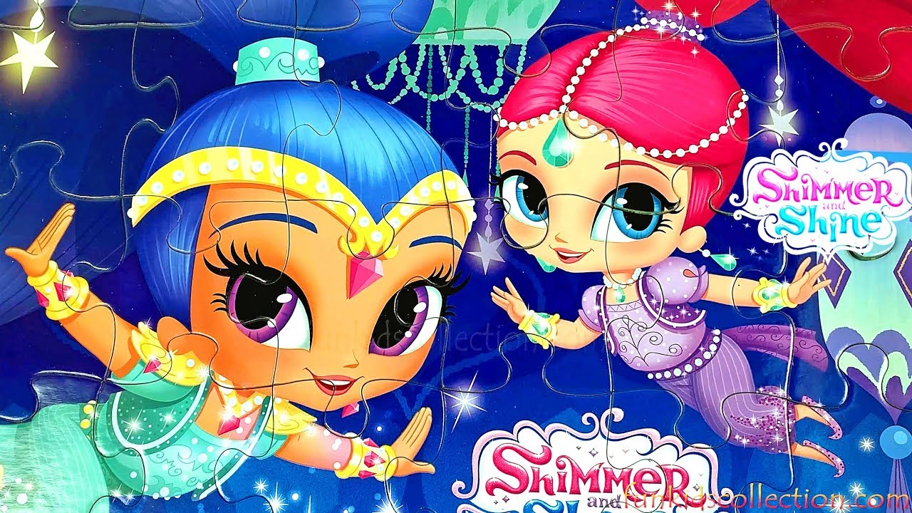 Creating Puzzle Shimmer &amp; Shine 24 Pieces. Unboxing Shimmer and Shine ...