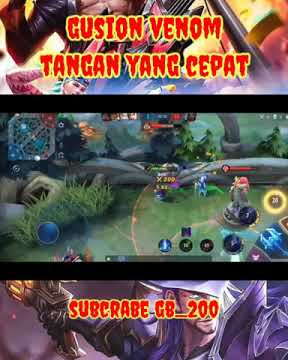 Skin venom #gusion #keren #gameplay #mlbb #shorts #2021