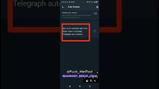 How to add auto replay mod on Telegram #telegram #foryou #viralvideos #method #technology #auto
