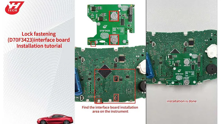 Install Yanhua Mini ACDP Module 34 MQB D70F3523 Interface Board- OBDII365