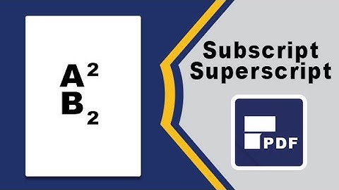 How to add Subscript and Superscript to text in PDF using pdfelement
