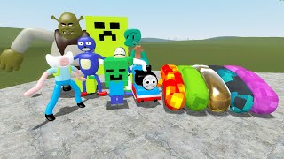 ALL MEMES VS ALL BRIDGE WORM in Garry's Mod!! #Shorts