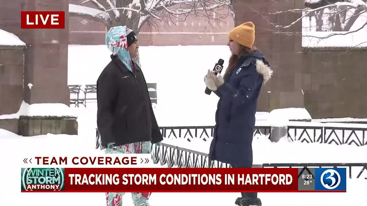 VIDEO: Down to bare pavement on Asylum Avenue in Hartford