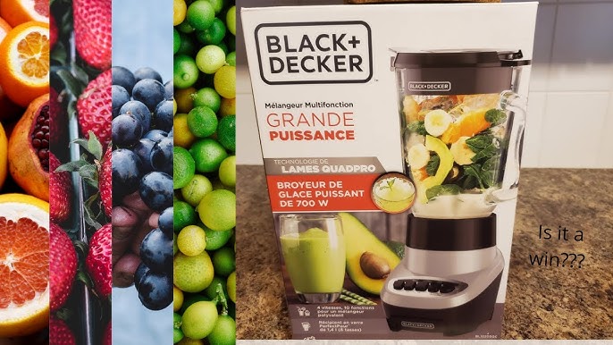 BLACK+DECKER PowerCrush Multi Function Blender with 6 Cup Glass Jar 