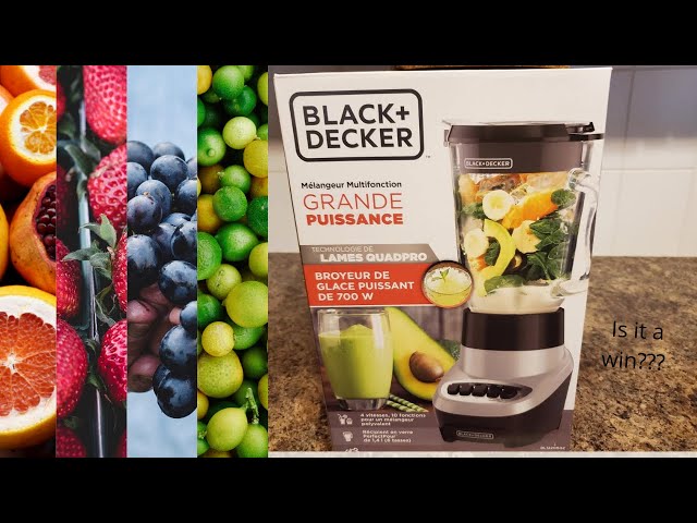 Black Decker Powercrush Multi-function Blender 700 Watts Quadpro