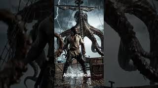 # the # man # fight # octopus