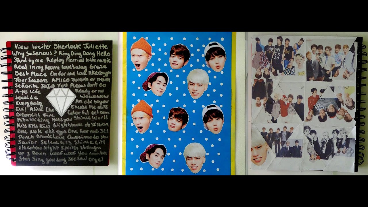 DIY KPOP Notebooks kpop (shinee) AsiaChilena YouTube