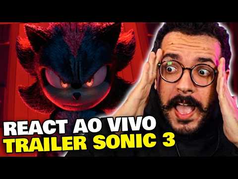 REACT (ao vivo) SONIC 3: O FILME - TRAILER OFICIAL DUBLADO | Cortes do Imaginago